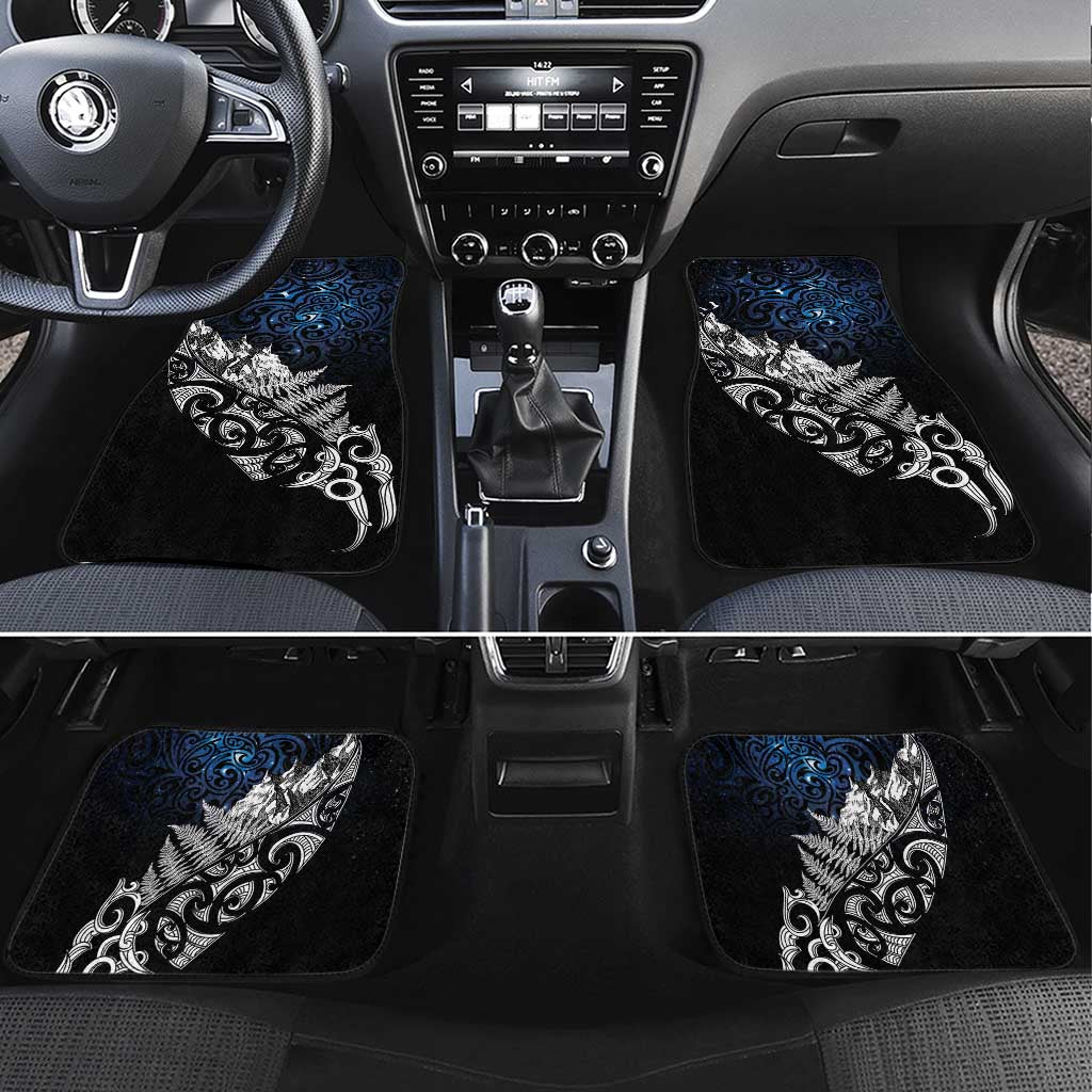 Maori Matariki Car Mats Landscape Styled Fern - Galaxy