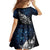 Maori Matariki Family Matching Mermaid Dress and Hawaiian Shirt Landscape Styled Fern - Galaxy