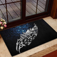 Maori Matariki Rubber Doormat Landscape Styled Fern - Galaxy