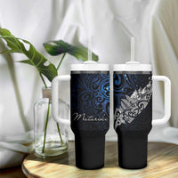 Maori Matariki Tumbler With Handle Landscape Styled Fern - Galaxy