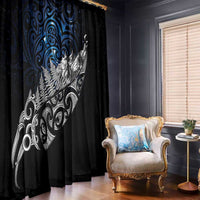 Maori Matariki Window Curtain Landscape Styled Fern - Galaxy