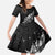 Maori Matariki Family Matching Mermaid Dress and Hawaiian Shirt Landscape Styled Fern - Monochrome