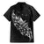 Maori Matariki Family Matching Mermaid Dress and Hawaiian Shirt Landscape Styled Fern - Monochrome