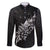 Maori Matariki Family Matching Mermaid Dress and Hawaiian Shirt Landscape Styled Fern - Monochrome