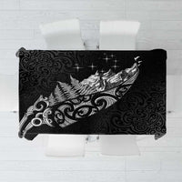 Maori Matariki Tablecloth Landscape Styled Fern - Monochrome