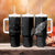 Maori Matariki Tumbler With Handle Landscape Styled Fern - Monochrome