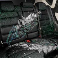 Maori Matariki Back Car Seat Cover Landscape Styled Fern - Paua Shell