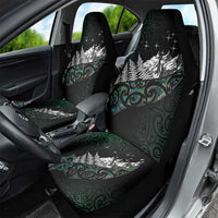 Maori Matariki Car Seat Cover Landscape Styled Fern - Paua Shell