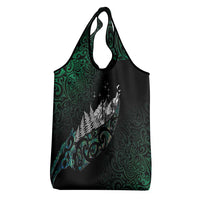 Maori Matariki Grocery Bag Landscape Styled Fern - Paua Shell
