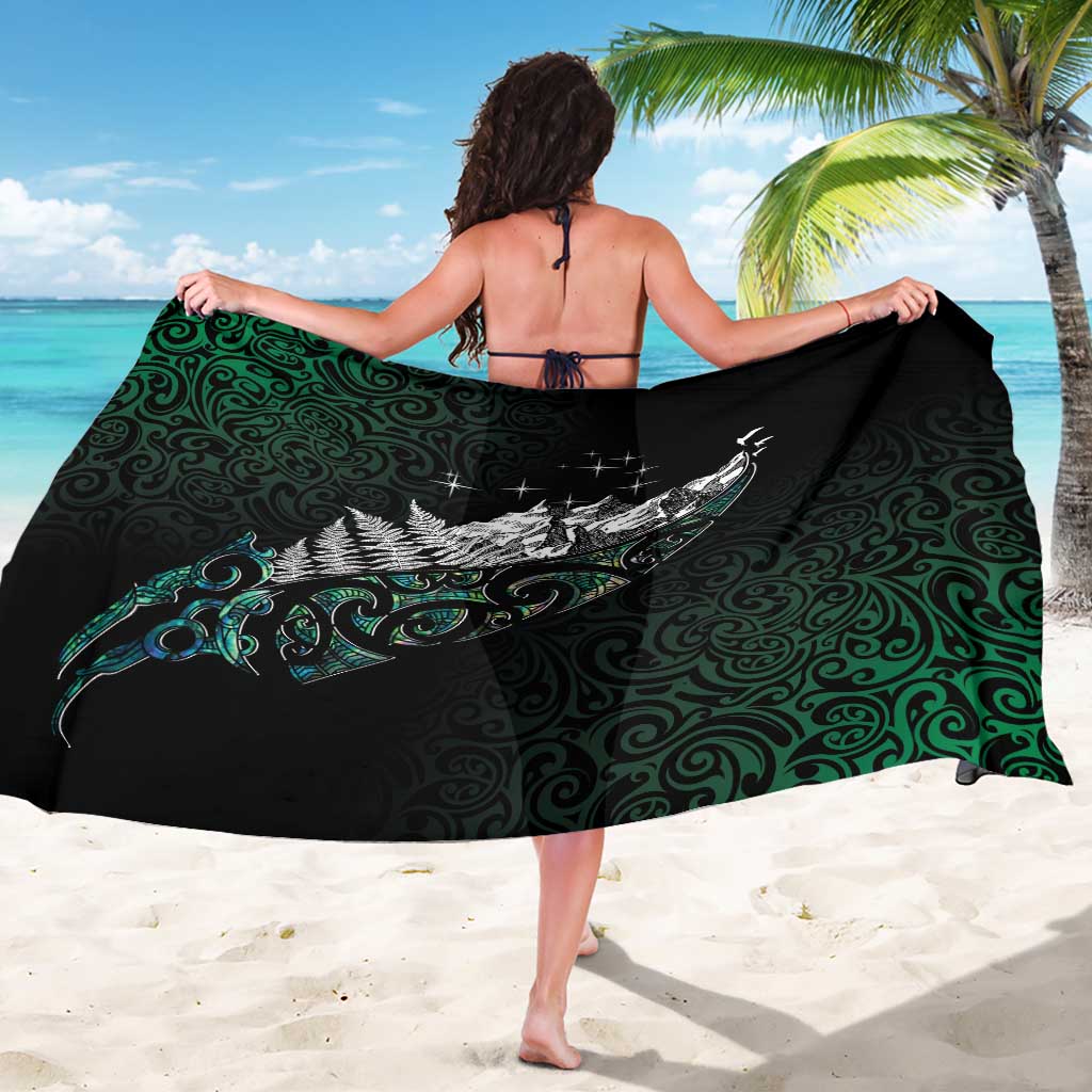 Maori Matariki Sarong Landscape Styled Fern - Paua Shell