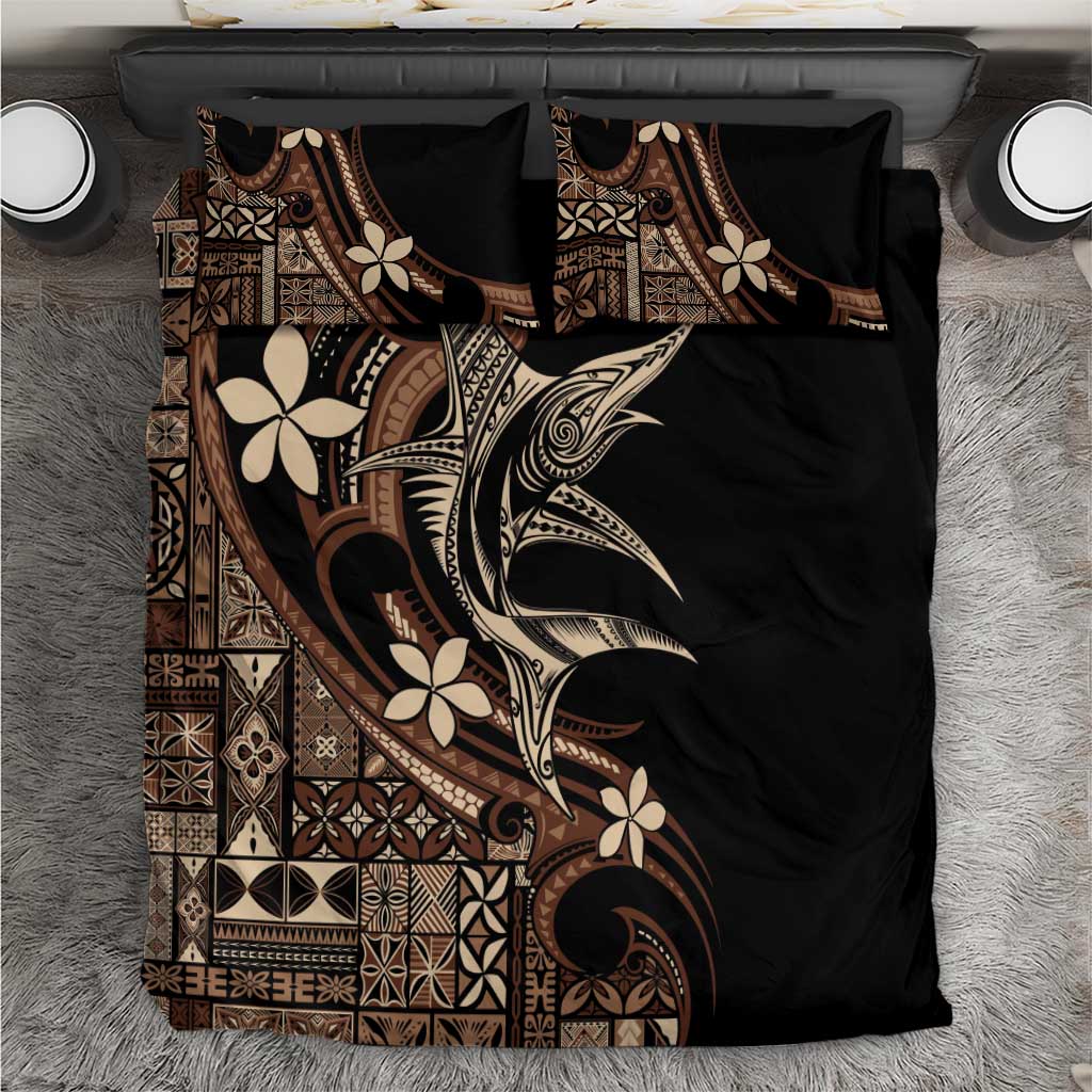 Samoa Manuia le Aso Tuto'atasi Bedding Set Siapo Mamanu Mix Tatau Marlin