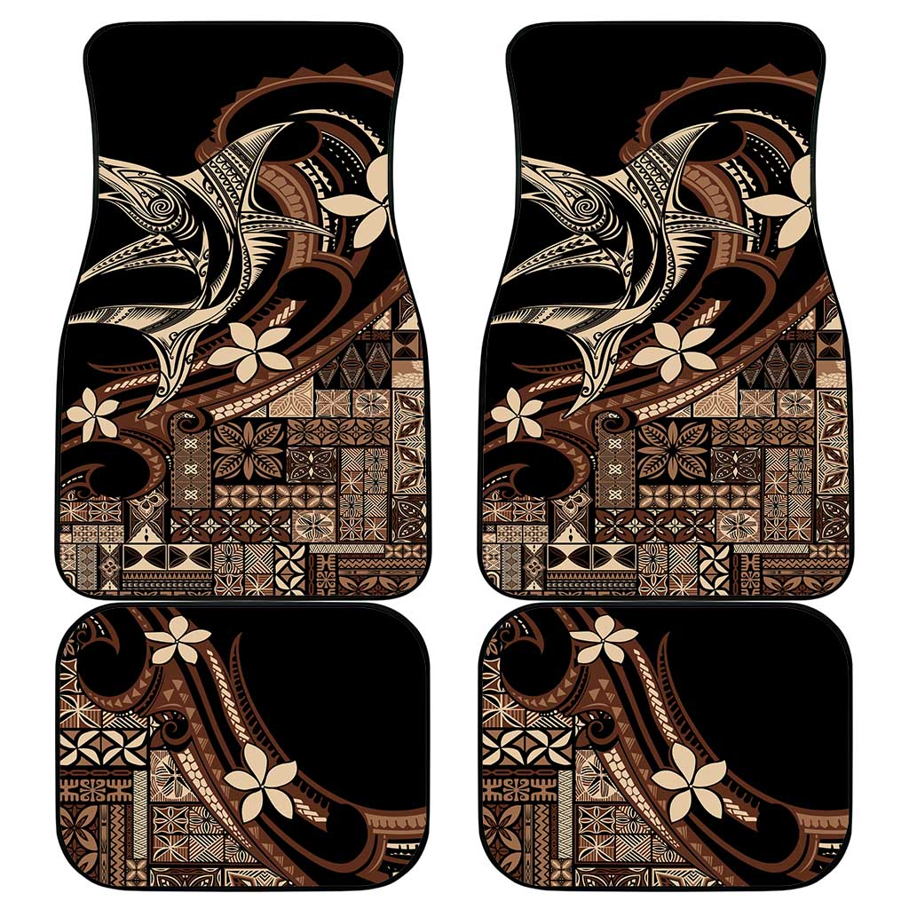 Samoa Manuia le Aso Tuto'atasi Car Mats Siapo Mamanu Mix Tatau Marlin