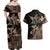 Samoa Manuia le Aso Tuto'atasi Couples Matching Off Shoulder Maxi Dress and Hawaiian Shirt Siapo Mamanu Mix Tatau Marlin