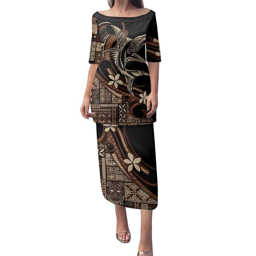 Samoa Manuia le Aso Tuto'atasi Family Matching Puletasi and Hawaiian Shirt Siapo Mamanu Mix Tatau Marlin