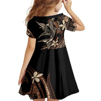 Samoa Manuia le Aso Tuto'atasi Family Matching Summer Maxi Dress and Hawaiian Shirt Siapo Mamanu Mix Tatau Marlin