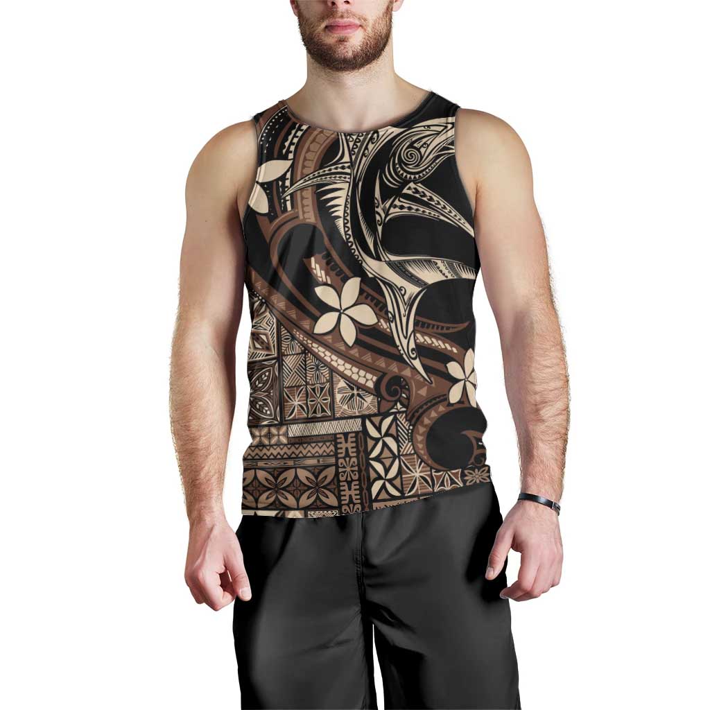 Samoa Manuia le Aso Tuto'atasi Men Tank Top Siapo Mamanu Mix Tatau Marlin