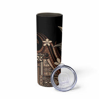 Samoa Manuia le Aso Tuto'atasi Skinny Tumbler Siapo Mamanu Mix Tatau Marlin LT7 - Polynesian Pride