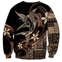 Samoa Manuia le Aso Tuto'atasi Sweatshirt Siapo Mamanu Mix Tatau Marlin