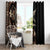 Samoa Manuia le Aso Tuto'atasi Window Curtain Siapo Mamanu Mix Tatau Marlin