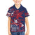 Samoa Manuia le Aso Tuto'atasi Family Matching Short Sleeve Bodycon Dress and Hawaiian Shirt Siapo Mamanu Mix Tatau Marlin - Flag Color