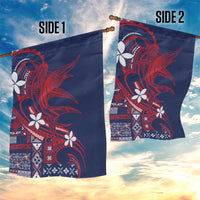 Samoa Manuia le Aso Tuto'atasi Garden Flag Siapo Mamanu Mix Tatau Marlin - Flag Color