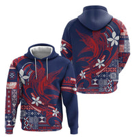 Samoa Manuia le Aso Tuto'atasi Hoodie Siapo Mamanu Mix Tatau Marlin - Flag Color