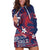 Samoa Manuia le Aso Tuto'atasi Hoodie Dress Siapo Mamanu Mix Tatau Marlin - Flag Color