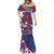 Samoa Manuia le Aso Tuto'atasi Mermaid Dress Siapo Mamanu Mix Tatau Marlin - Flag Color