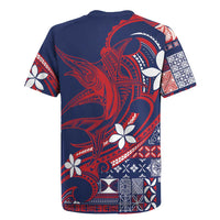 Samoa Manuia le Aso Tuto'atasi Rugby Jersey Siapo Mamanu Mix Tatau Marlin - Flag Color
