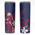 Samoa Manuia le Aso Tuto'atasi Skinny Tumbler Siapo Mamanu Mix Tatau Marlin - Flag Color