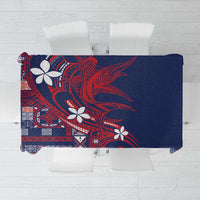 Samoa Manuia le Aso Tuto'atasi Tablecloth Siapo Mamanu Mix Tatau Marlin - Flag Color