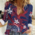 Samoa Manuia le Aso Tuto'atasi Women Casual Shirt Siapo Mamanu Mix Tatau Marlin - Flag Color