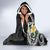 Kanaka Maoli Hawaii Plumeria Hooded Blanket Dancing Tentacles Black Style