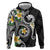 Kanaka Maoli Hawaii Plumeria Hoodie Dancing Tentacles Black Style