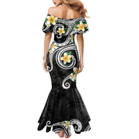 Kanaka Maoli Hawaii Plumeria Mermaid Dress Dancing Tentacles Black Style