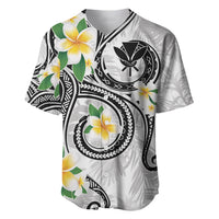 Kanaka Maoli Hawaii Plumeria Baseball Jersey Dancing Tentacles White Style