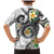 Kanaka Maoli Hawaii Plumeria Family Matching Mermaid Dress and Hawaiian Shirt Dancing Tentacles White Style