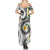 Kanaka Maoli Hawaii Plumeria Summer Maxi Dress Dancing Tentacles White Style