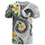 Kanaka Maoli Hawaii Plumeria T Shirt Dancing Tentacles White Style