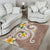 Kanaka Maoli Hawaii Plumeria Area Rug Dancing Tentacles Beige Style LT7