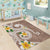 Kanaka Maoli Hawaii Plumeria Area Rug Dancing Tentacles Beige Style LT7