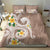 Kanaka Maoli Hawaii Plumeria Bedding Set Dancing Tentacles Beige Style LT7