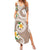 Kanaka Maoli Hawaii Plumeria Summer Maxi Dress Dancing Tentacles Beige Style