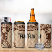 Bula Fiji Vintage 4 in 1 Can Cooler Tumbler Brown Masi Motifs