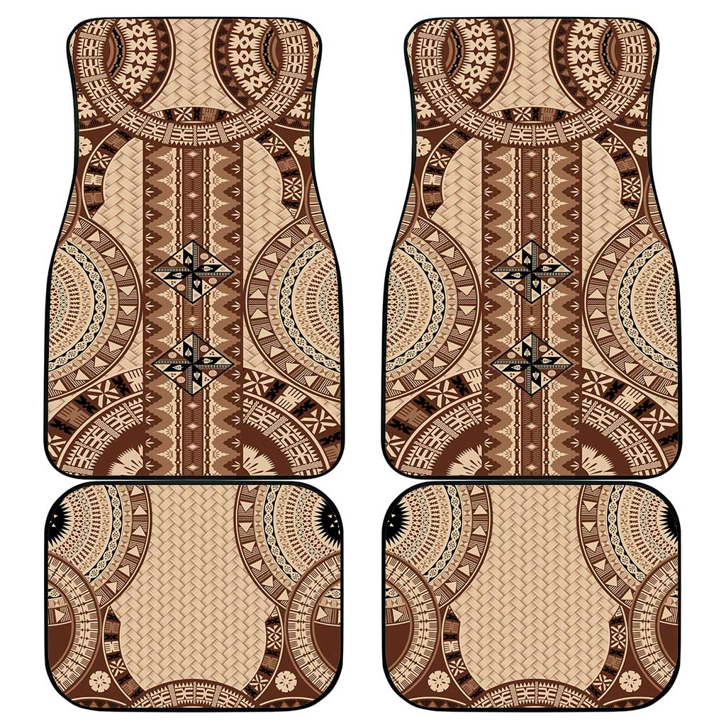 Bula Fiji Vintage Car Mats Brown Masi Motifs