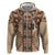 Bula Fiji Vintage Hoodie Brown Masi Motifs