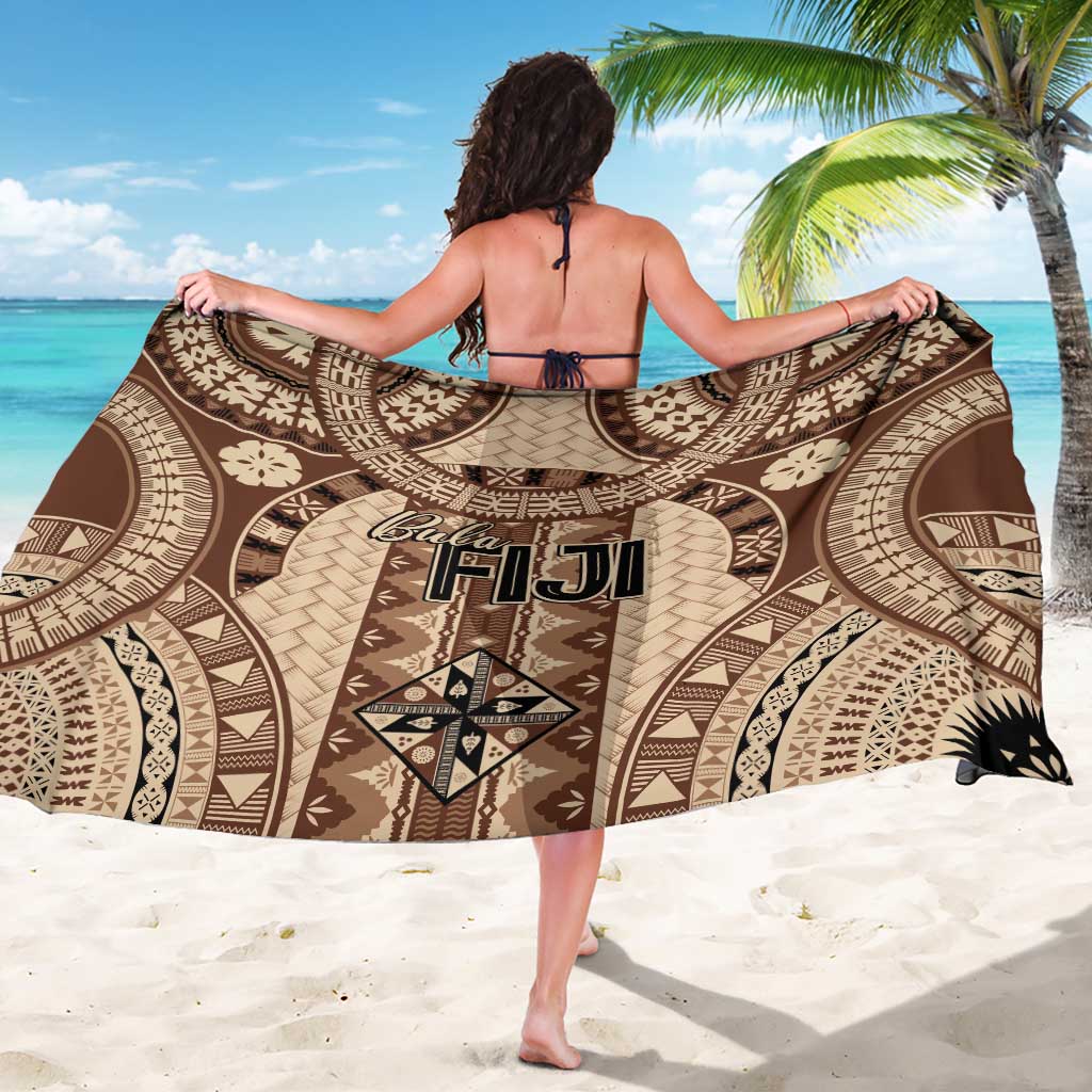 Bula Fiji Vintage Sarong Brown Masi Motifs