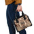 Bula Fiji Vintage Shoulder Handbag Brown Masi Motifs