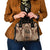 Bula Fiji Vintage Shoulder Handbag Brown Masi Motifs