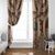 Bula Fiji Vintage Window Curtain Brown Masi Motifs